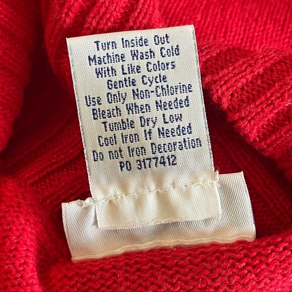 VINTAGE 90s Blair Tartan Cardinals & Snowmen Ugly Christmas Sweater Vest Size L - Picture 6 of 6